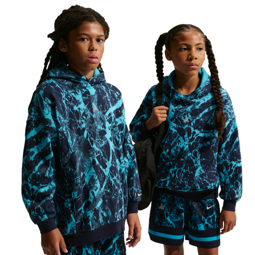 Nike Ja Club Fleece AOP Hoodie - Nike Obsidian