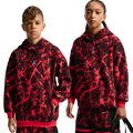 Nike Ja Club Fleece AOP Hoodie - Nike University Red/Black