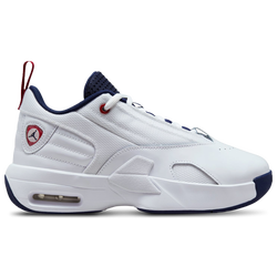 Boys' Grade School - Jordan Max Aura 6 - White/Navy/Red