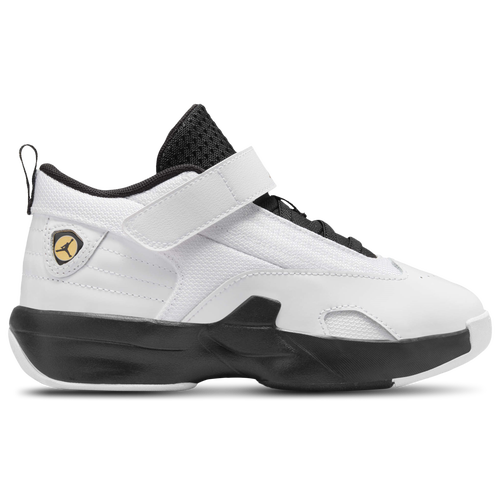 

Boys Preschool Jordan Jordan Max Aura 6 - Boys' Preschool Basketball Shoe White/Gold/Black Size 01.0