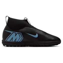 Boys' Grade School - Nike JR Zoom Superfly 10 Academy TF - Black/Ice Blue