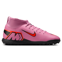 Boys' Grade School - Nike JR Superfly 10 Club TF - Magic Flamingo/Black/Total Crimson