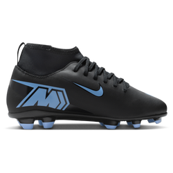 Boys' Grade School - Nike JR Superfly 10 Club FG/MG - Black/Ice Blue