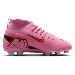 Boys' Grade School - Nike JR Superfly 10 Club FG/MG - Magic Flamingo/Total Crimson/Black