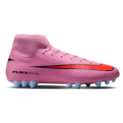 Men's - Nike Zm Superfly 10 Academy AG - Black/Magic Flamingo/Total Crimson