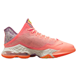 Men's - Nike LeBron 19 Low - Crimson Bliss/Atomic Green