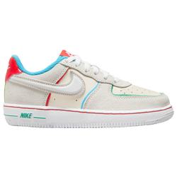 Boys' Preschool - Nike Air Force 1 LV8 HD 2 - Pale Ivory/Picante Red/Baltic Blue