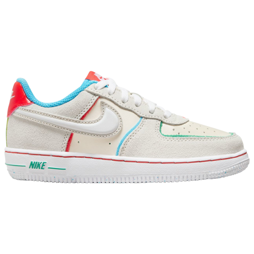 

Boys Preschool Nike Nike Air Force 1 LV8 HD 2 - Boys' Preschool Shoe Pale Ivory/Picante Red/Baltic Blue Size 01.0