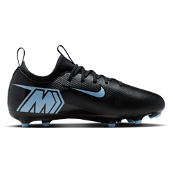 Boys' Grade School - Nike JR Zoom Vapor 16 Academy FG/MG - Black/Ice Blue