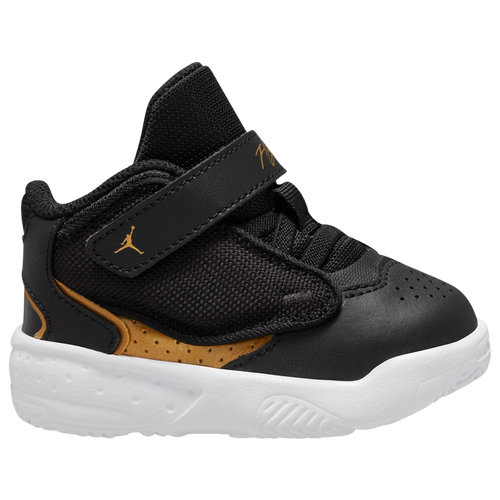 

Jordan Boys Jordan Max Aura 4 - Boys' Toddler Basketball Shoes Black/White/Gold Size 04.0