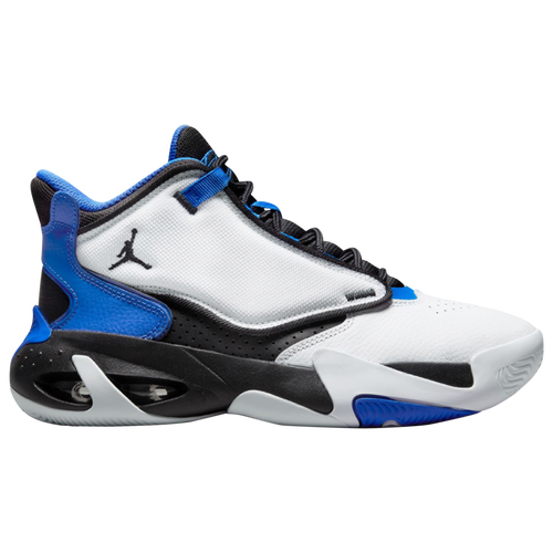 

Jordan Boys Jordan Max Aura 4 - Boys' Grade School Basketball Shoes White/Black/Hyper Royal Size 7.0