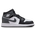 Jordan Air Jordan 1 Mid - Boys' Grade School White/Black/Grey