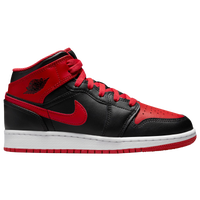 Black and red jordans cheap boys