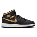 Jordan AJ 1 Mid - Jordan Black/Gold White
