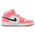 Jordan Jordan 1 Mid - Girls' Grade School Pink Gaze/White/Black