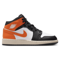 Jordan AJ 1 Mid - Jordan White/Starfish Black