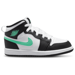 Boys' Preschool - Jordan AJ 1 Mid - Green/White/Black