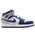 Jordan AJ 1 Mid - Boys' Preschool Midnight Navy/White/Neutral Grey