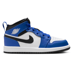 Boys' Preschool - Jordan AJ 1 Mid - Black/Blue/White