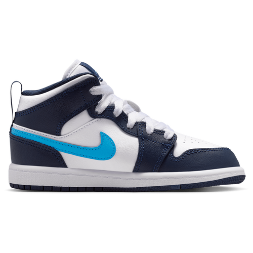 Jordan AJ 1 Mid - Jordan Dark Powder Blue/Obsidian White
