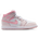 Jordan AJ 1 Mid - Girls' Preschool Pearl Pink/Medium Soft Pink/White