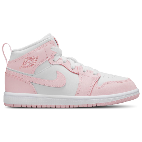 Nike Jordan 1 Mid Pink Quartz Sneakers, Women’s 5 shops Preschool 3