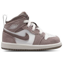 Boys' Toddler - Jordan AJ 1 Mid - Summit White/Enigma Stone/Olive Grey