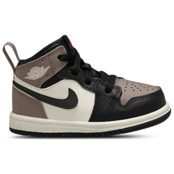 Girls' Toddler - Jordan AJ 1 Mid - Phantom/Univ Red/Black