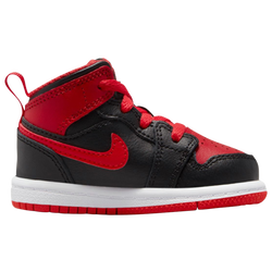 Boys' Infant - Jordan AJ 1 Mid - Black/Fire Red/White