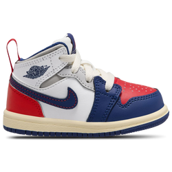 Boys' Toddler - Jordan AJ 1 Mid - White/Blue