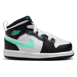 Boys' Toddler - Jordan AJ 1 Mid - White/Green/Black