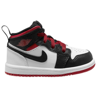 Jordan Air 1 Mid Shoes Toddler 5T White/Gym Red-Black