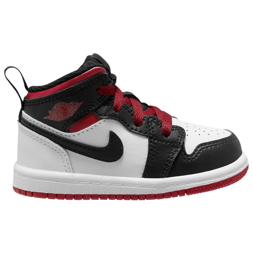 

Jordan Boys Jordan AJ 1 Mid - Boys' Toddler Basketball Shoes Gym Red/White/Black Size 04.0