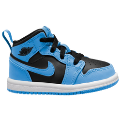 Boys' Toddler - Jordan AJ 1 Mid - Black/White/University Blue