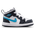 Jordan AJ 1 Mid - Boys' Toddler White/Obsidian/Dark Powder Blue