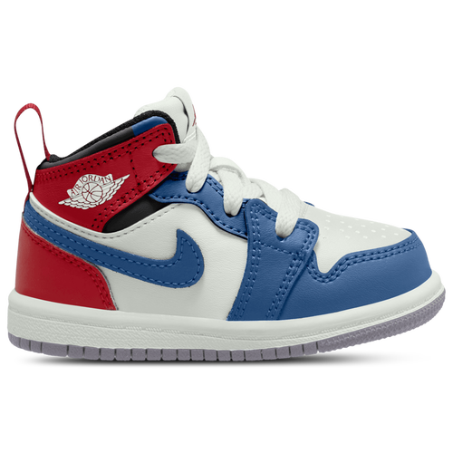 Jordan AJ 1 Mid - Jordan True Blue/Varsity Red Summit White