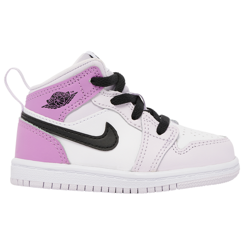 

Boys Jordan Jordan AJ1 Mid SE - Boys' Toddler Basketball Shoe Purple/Black/White Size 04.0