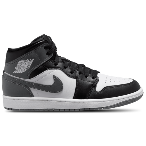 

Jordan Mens Jordan AJ 1 Mid - Mens Basketball Shoes Black/Grey/White Size 7.5