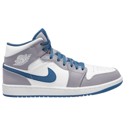 Men's - Jordan AJ 1 Mid - Cement Grey/White/True Blue