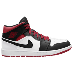 Men's - Jordan AJ 1 Mid - White/Red/Black