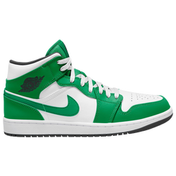 Men's - Jordan AJ 1 Mid - Lucky Green/Black/White