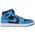 Jordan AJ 1 Mid - Men's Black/White/Blue