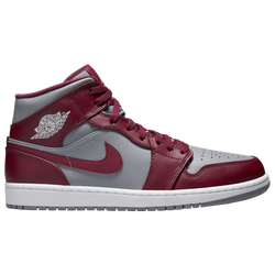 Men's - Jordan AJ 1 Mid - Red/White/Grey