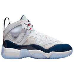 Boys' Grade School - Nike Jumpman Two Trey - White/Navy/Red