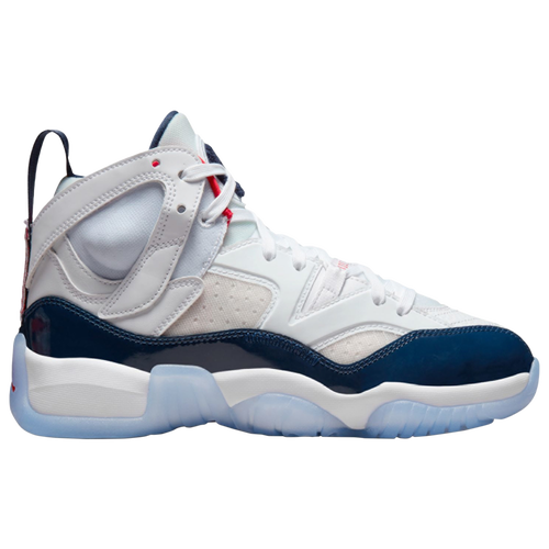 

Nike Boys Nike Jumpman Two Trey - Boys' Grade School Basketball Shoes White/Navy/Red Size 7.0