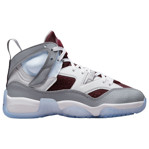 

Nike Boys Nike Jumpman Two Trey - Boys' Grade School Basketball Shoes White/Cherrywood/Steel Grey Size 04.0