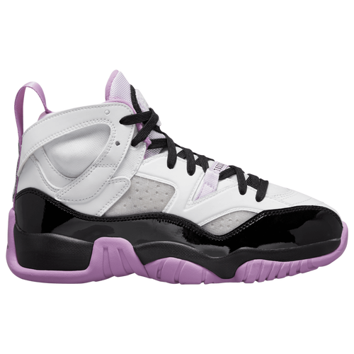 

Girls Jordan Jordan Jumpman Two Trey - Girls' Grade School Basketball Shoe White/Black/Barely Grape Size 05.0