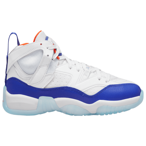 

Nike Boys Nike Jumpman Two Trey - Boys' Grade School Basketball Shoes White/Hyper Royal/Safety Orange Size 05.0