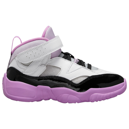 Jordan Kids' Girls  Jumpman Two Trey In White/black/barely Grape