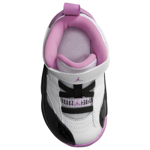 Jordan Jumpman Two Trey Toddler Girls White Black Barely Grape Rush Fuchsia Shoes Size 4